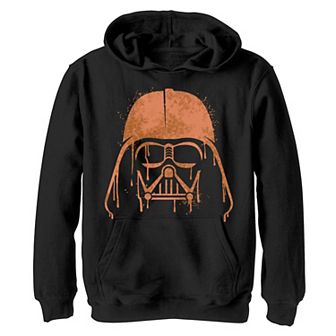 Boys 8-20 Star Wars Darth Vader Orange Helmet Drip Hoodie