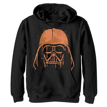 Boys 8-20 Star Wars Darth Vader Orange Helmet Drip Hoodie