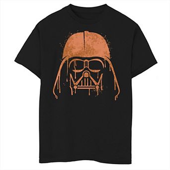 Boys 8-20 Star Wars Darth Vader Orange Helmet Drip Graphic Tee
