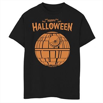 Boys 8-20 Star Wars Death Star Happy Halloween Graphic Tee