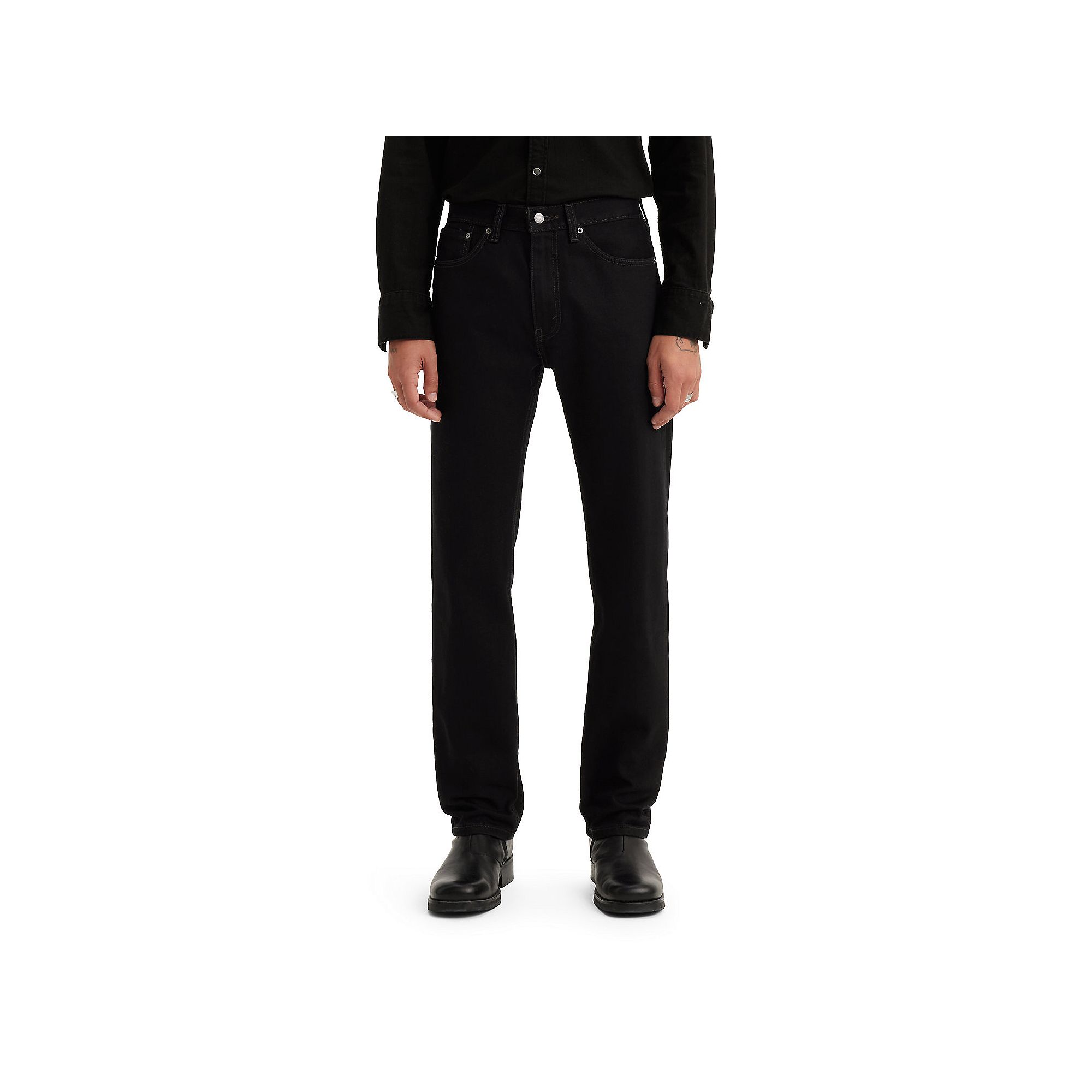 Mens Levis® 505™ Regular Fit Jeans, Size: 35X30, Black