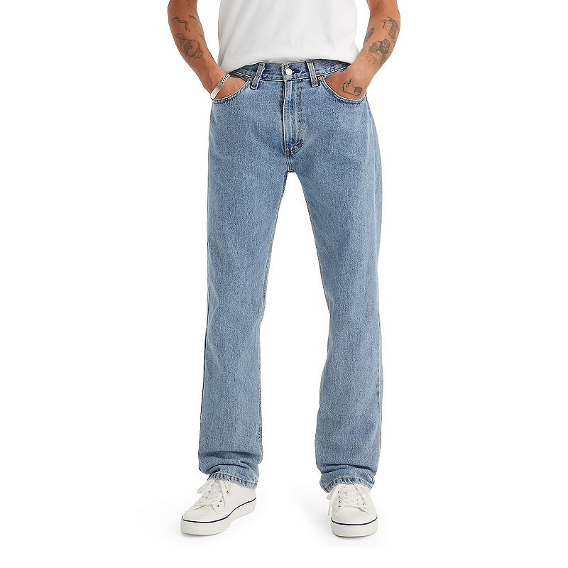 (Size 34x30) Levi's Men's 505 Regular Straight Fit Non-Stretch Jeans