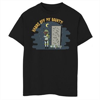 Boys 6-20 Star Wars Boba Fett Hands Off Halloween Poster Graphic Tee