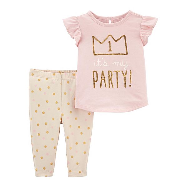 Baby Girl Carter's 2-Piece 1st Birthday Outfit Set