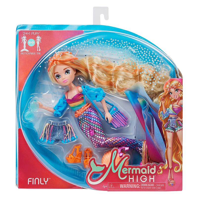 Mermaid High Finly Doll with Removable Tail  Clothes & Accessories