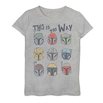 Girls 7-16 Star Wars: The Mandalorian This Is The Way Helmets Graphic Tee