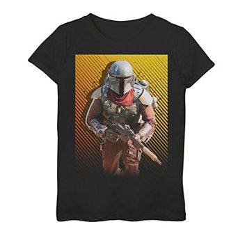 Girls 7-16 Star Wars: The Mandalorian The Marshal Pop Art Poster Graphic Tee