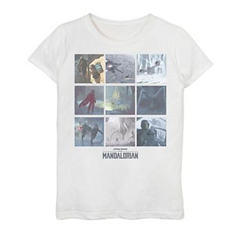 Girls 7-16 Star Wars: The Mandalorian Chapter 10 Concept Art Box Up R7 Graphic Tee