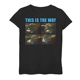 Girls 7-16 Star Wars: The Mandalorian The Child This Is The Way Panels Tee