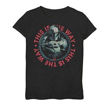 Girls 7-16 Star Wars: The Mandalorian Child This Is The Way Circle Up Graphic Tee