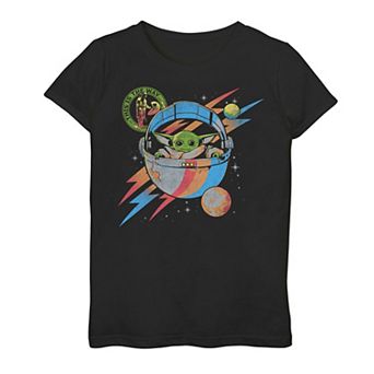 Girls 7-16 Star Wars: The Mandalorian The Child Retro Lightning Tee