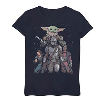 Girls 7-16 Star Wars Manalorian Movie Poster Tee