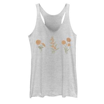 Juniors' Embrace Roots Flower Stems Tank Top