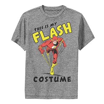 Boys 8-20 DC Comics This Is My Flash Costume Text Poster Performance Graphic Tee