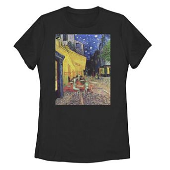 Juniors' Alien Paris Starry Night Tee