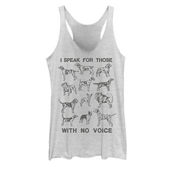 Juniors' Dog Chart Tank Top