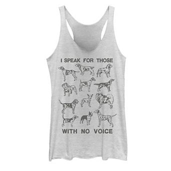 Juniors' Dog Chart Tank Top