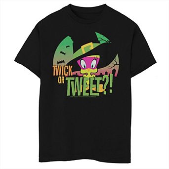 Boys 6-20 Looney Tunes Tweety Twick Or Tweet Halloween Graphic Tee