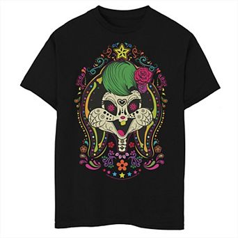 Boys 8-20 Looney Tunes Halloween Lola Bunny Sugar Skull Big Face Graphic Tee