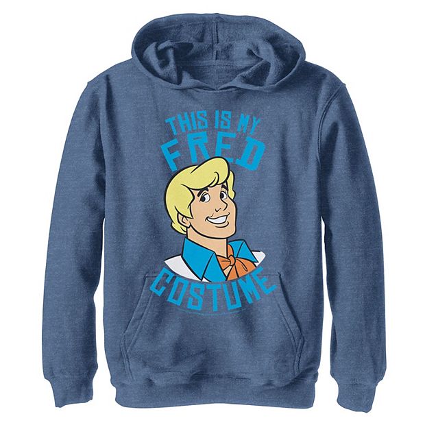 Boys 8 20 Scooby Doo This Is My Fred Costume Halloween Hoodie