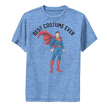 Boys 8-20 DC Comics Superman Best Costume Ever Text Poster Performance Graphic Tee