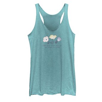 Juniors' Bible Verse Love Floral Tank Top