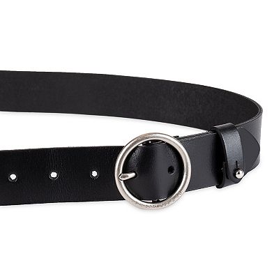 Women's & Plus Levi's® Circular Center Buckle Leather Belt