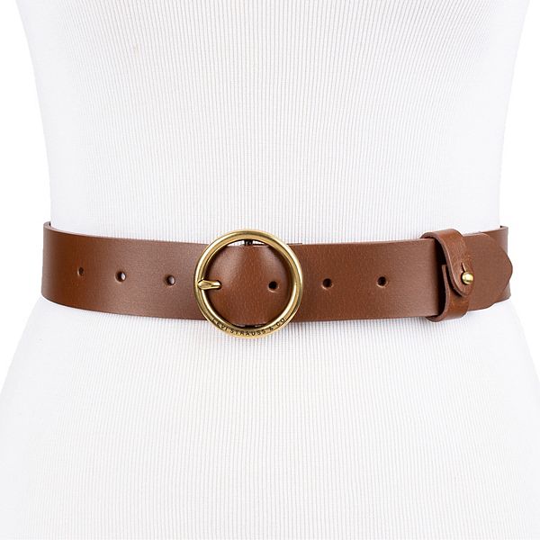Women's & Plus Levi's® Circular Center Buckle Leather Belt