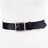 Women's & Plus Levi's® Square Center Bar Buckle Leather Belt