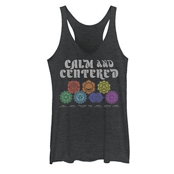 Juniors' Chakras Calm & Centered Graphic Tank Top