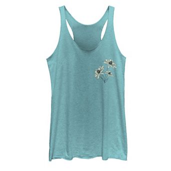 Juniors' Garden Flowers Graphic Tank Top