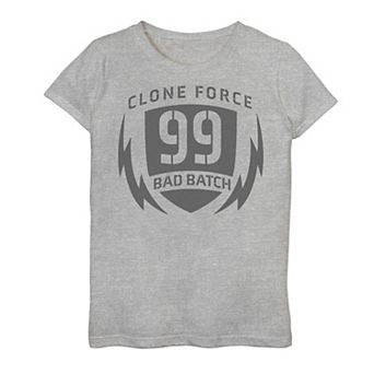 Girls 7-16 Star Wars: The Bad Batch Clone Force 99 Lightning Logo Graphic Tee