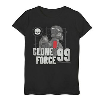Girls 7-16 Star Wars: The Bad Batch Clone Force 99 Box Up Logo Graphic Tee