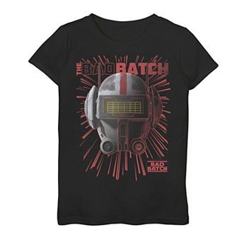 Girls 7-16 Star Wars: The Bad Batch Tech Big Face Graphic Tee