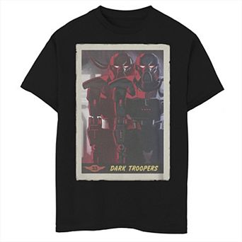 Boys 6-20 Star Wars: The Mandalorian Dark Trooper Playing Card Graphic Tee