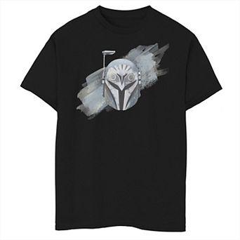 Boys 6-20 Star Wars: The Mandalorian Bo-Katan Helmet Portrait Graphic Tee