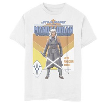 Boys 6-20 Star Wars: The Mandalorian Jedi Ahsoka Tano Colorful Poster Graphic Tee