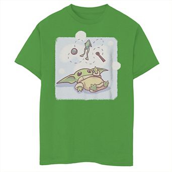 Boys 8-20 Star Wars: The Mandalorian The Child Playing With Food Cartoon Graphic Tee