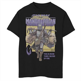 Boys 6-20 Star Wars: The Mandalorian Comic Style Portrait Graphic Tee