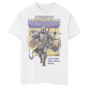 Boys 6-20 Star Wars: The Mandalorian Comic Style Portrait Graphic Tee