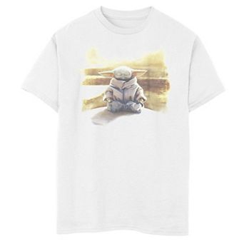 Boys 6-20 Star Wars: The Mandalorian The Child Meditates Portrait Graphic Tee