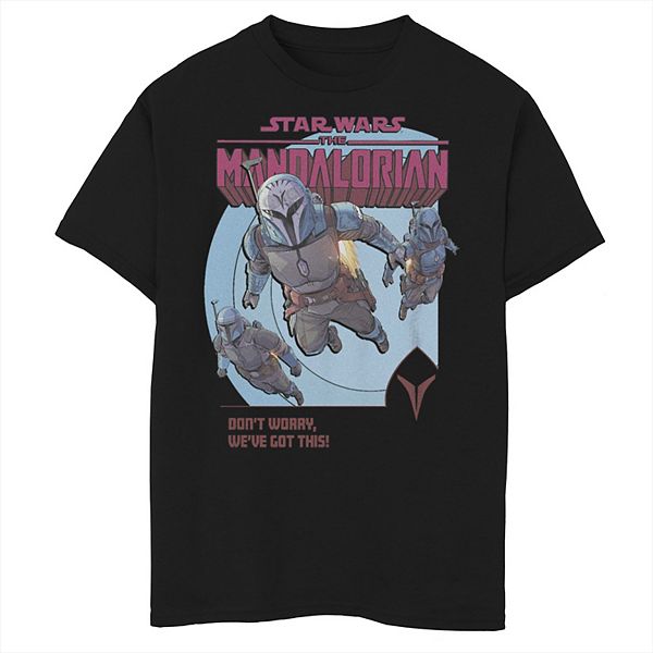 Boys 8 20 Star Wars The Mandalorian True Mandalorians Comic Style Portrait Graphic Tee 9845