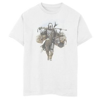 Boys 8-20 Star Wars: The Mandalorian Walking Portrait Graphic Tee