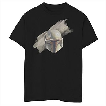 Boys 6-20 Star Wars: The Mandalorian Boba Fett Helmet Portrait Graphic Tee