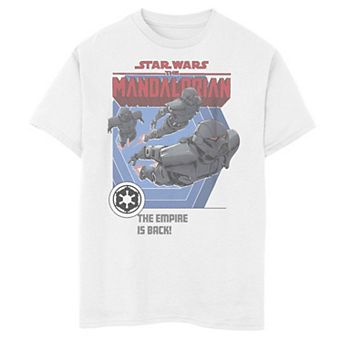 Boys 8-20 Star Wars: The Mandalorian Dark Troopers Comic Style Portrait Graphic Tee