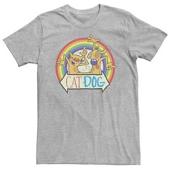 Big & Tall CatDog Pride Rainbow Portrait Tee
