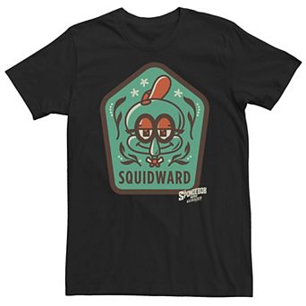 Big & Tall SpongeBob SquarePants: Sponge On The Run Squidward Patch Tee