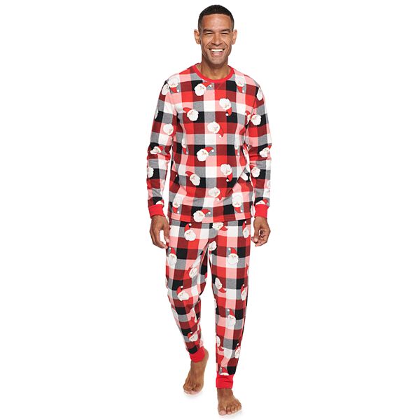 Men's Jammies For Your Families® Santa Coming Soon Plaid Pajama Set