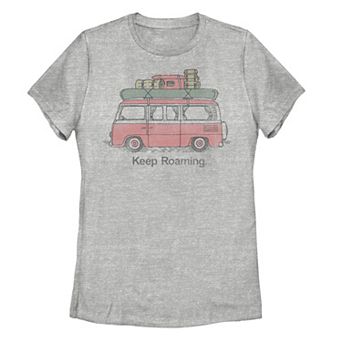 Juniors' "Keep Roaming" Bus Outline Tee