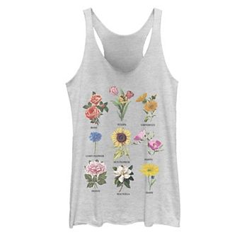 Juniors' Flower Chart Tank Top